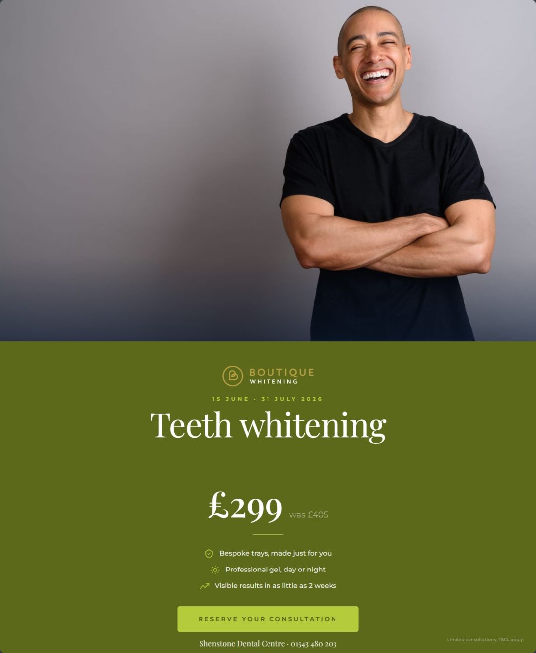 Boutique Whitening Offer £299 | 15th June- 1st July